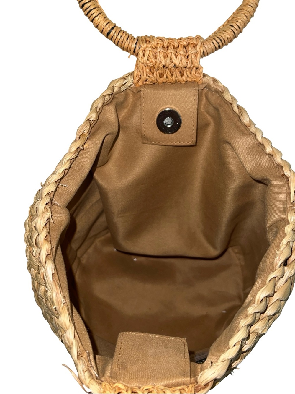 L Space LSPACE Bella Woven Straw Mini Tote Bag in Natural - Picture 4 of 7
